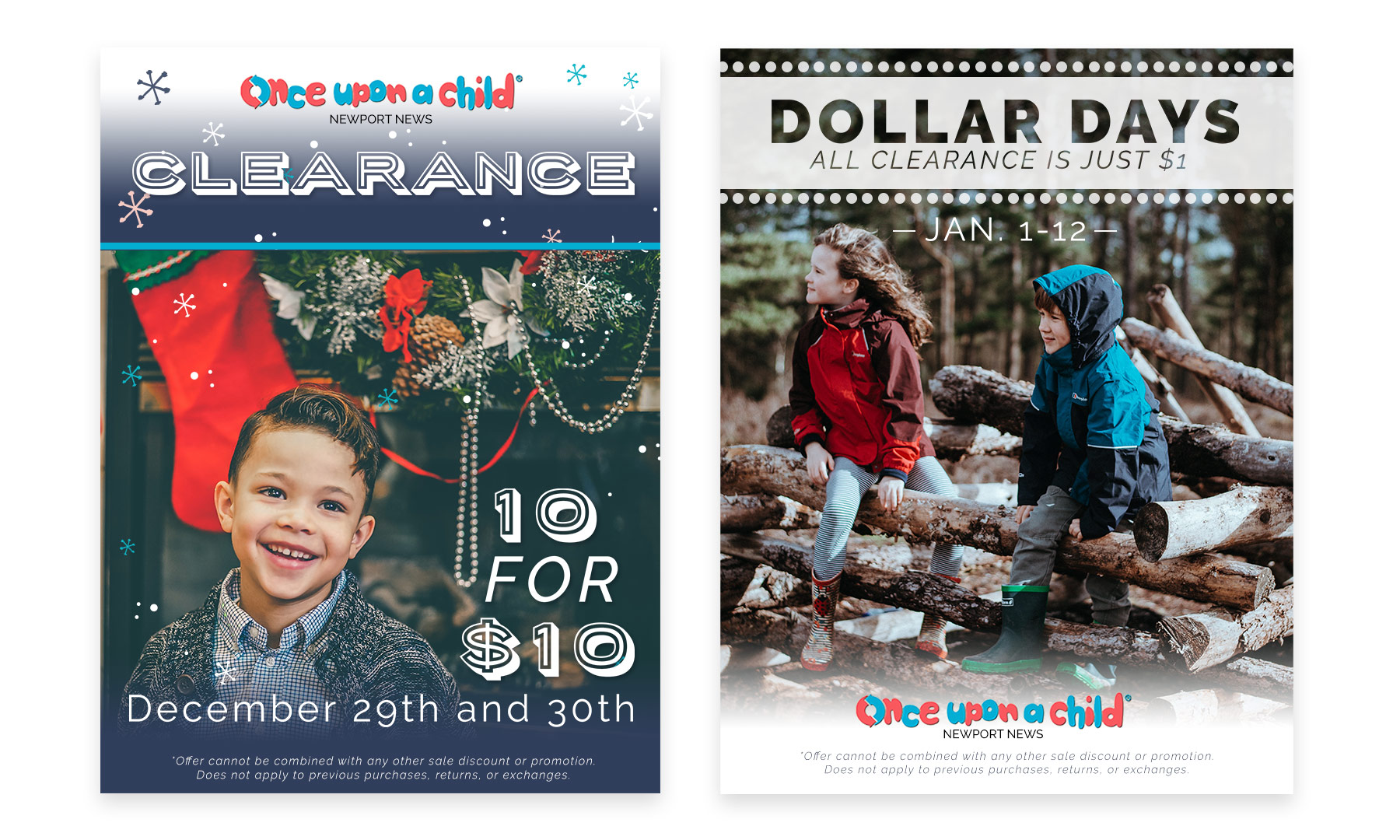 Once Upon a Child Ad Campaign – Print and digital advertising placements for a local Once Upon a Child franchise location.
