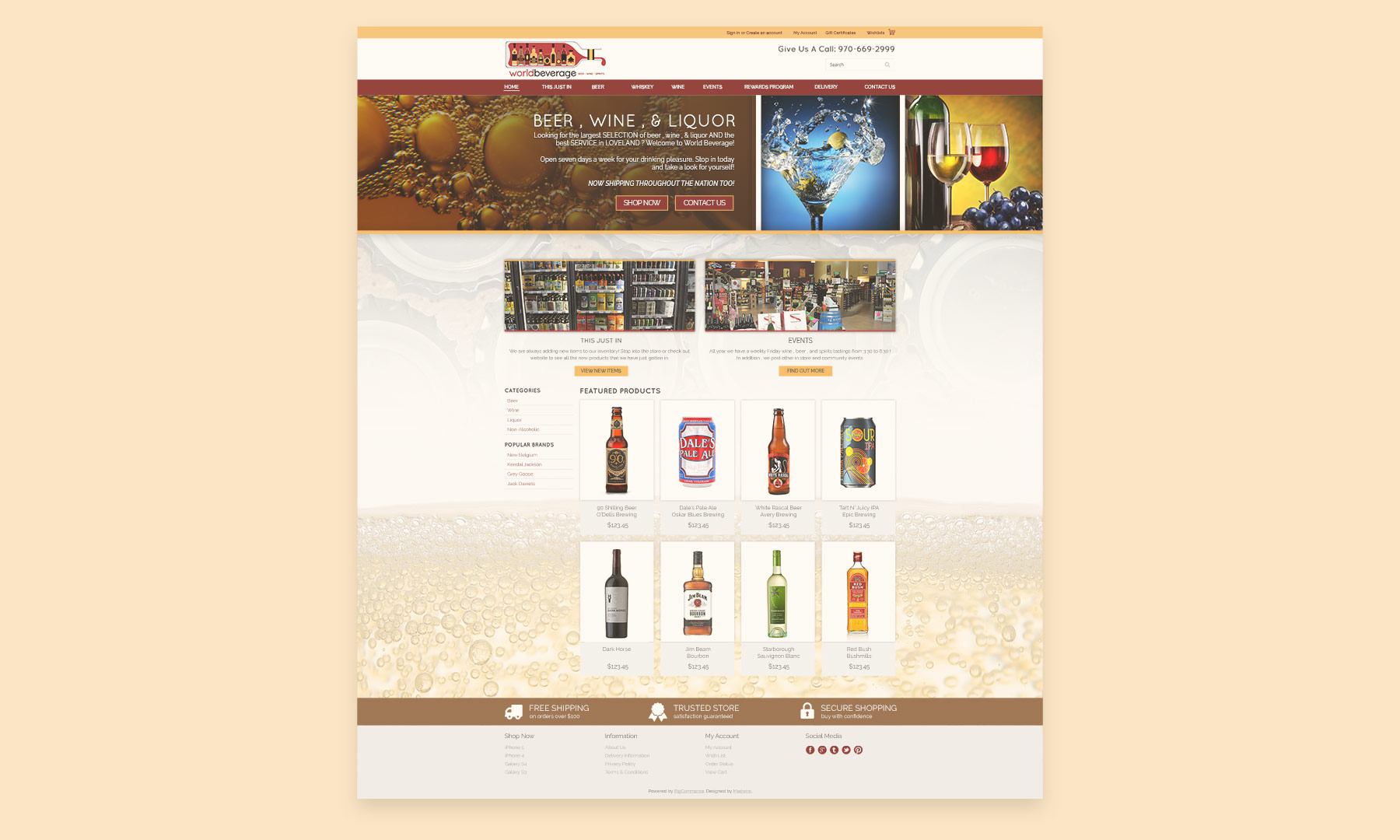 World Beverage Expo – Website homepage redesign for World Beverage.
